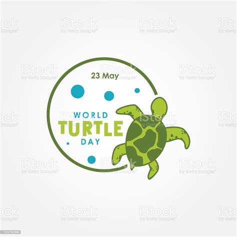 World Turtle Day Vector Design Illustration For Celebrate Moment Stock