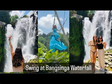 Best Swing Experience At Blangsinga Waterfall Bali Indonesia Youtube