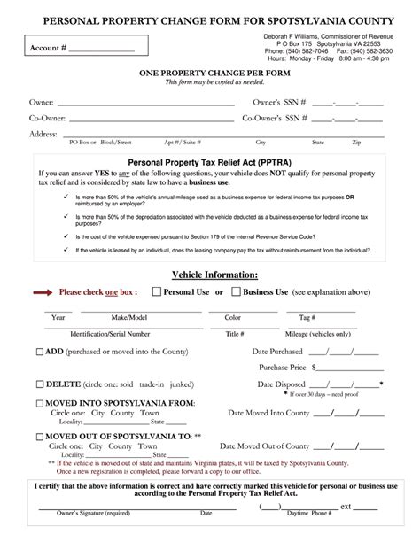 Spotsylvania Personal Property Tax Fast Easy To Use Airslate Signnow