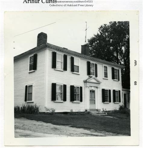 Captain Benjamin Gould House Winthrop Street Hallowell 1968 Maine