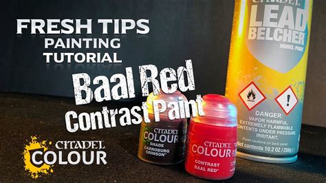 Contrast Baal Red On Leadbelcher Spray Demo Fresh Tips Mini Painting