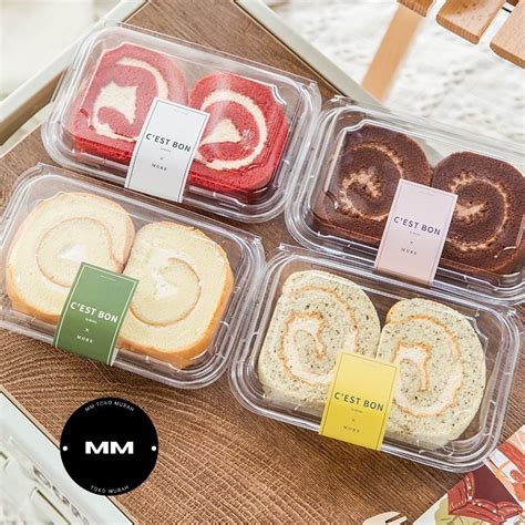 Jual Pcs Tray Mika Bolgul Bolu Gulung Mika Box Kotak Kue Cake Dessert