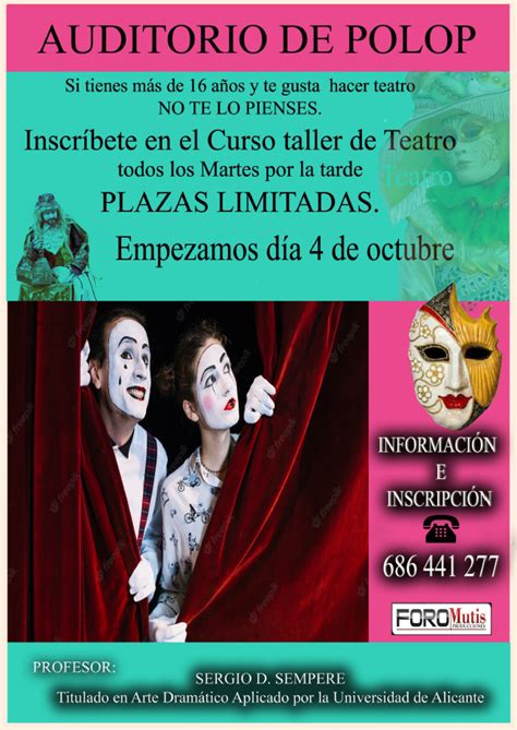 Curso Taller De Teatro Polop De La Marina