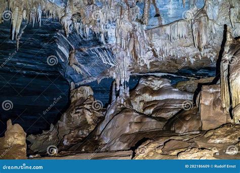 Limestone Cave Of Stalactite And Stalagmite Formations Gruta Da Lapa