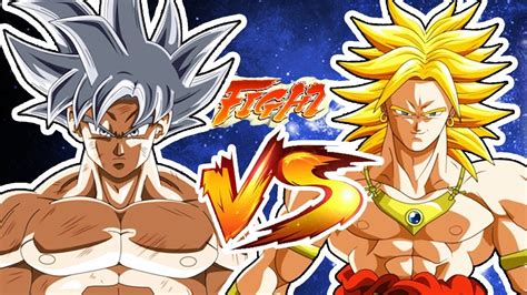 GOKU ULTRA INSTINTO VS BROLY LA PELEA LEGENDARIA DRAGON BALL SUPER