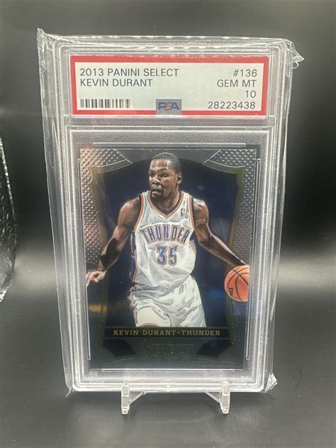 2013 Panini Select KEVIN DURANT 136 PSA 10 GEM MINT Low Pop Card EBay