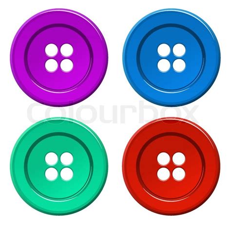 Colored button - vector | Stock vector | Colourbox