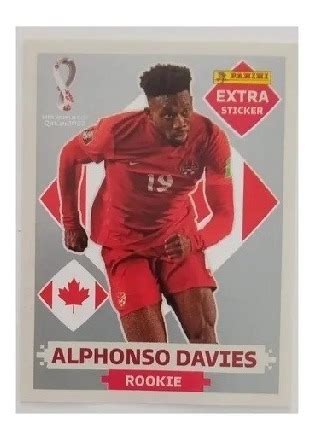 Figurinha Rookie Extra Alphonso Davies Prata Copa Mundo 2022 Frete grátis