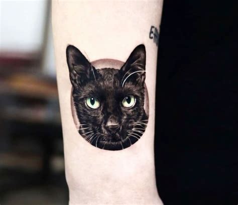 Black cat tattoo by Tattooist Yeono | Post 30918 | Black cat tattoos ...