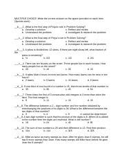 Mmw Midterm Exam Problem Solving Docx Multiple Choice Write