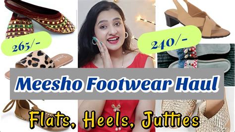 Meesho Footwear Haul 2021 Size Guide Flats Heels Jutties