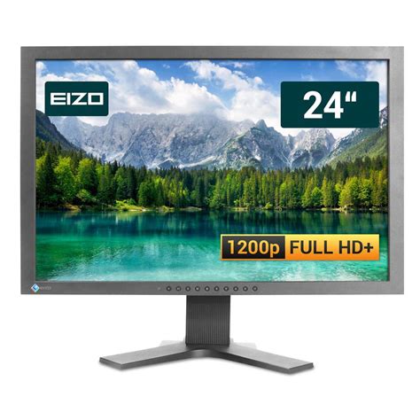 24 Inch Eizo FlexScan S2401W 1920 X 1200 LCD Monitor Black Back Market