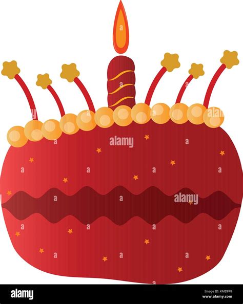 Isolated Birthday Cake Stock Vector Image And Art Alamy