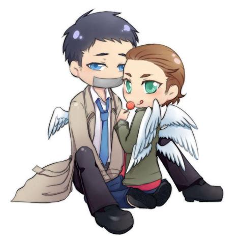 Castiel And Gabriel 2 By Ilsama On Deviantart Supernatural Fandom Supernatural Funny