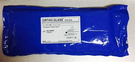 Bsn Og 645pc Ortho Glass Precut Fiberglass Padded Splint 6 X 45 Box