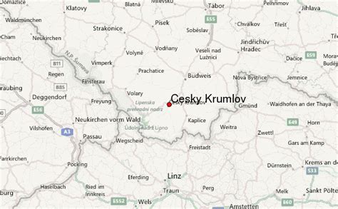 Cesky Krumlov Town Map