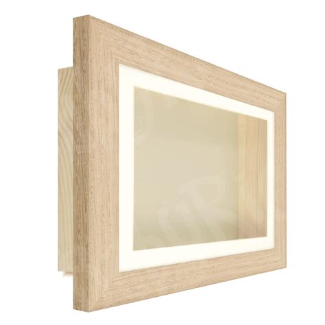 Solid Oak Shadow Box Deep Display Frame Choose Size Inner Depth And