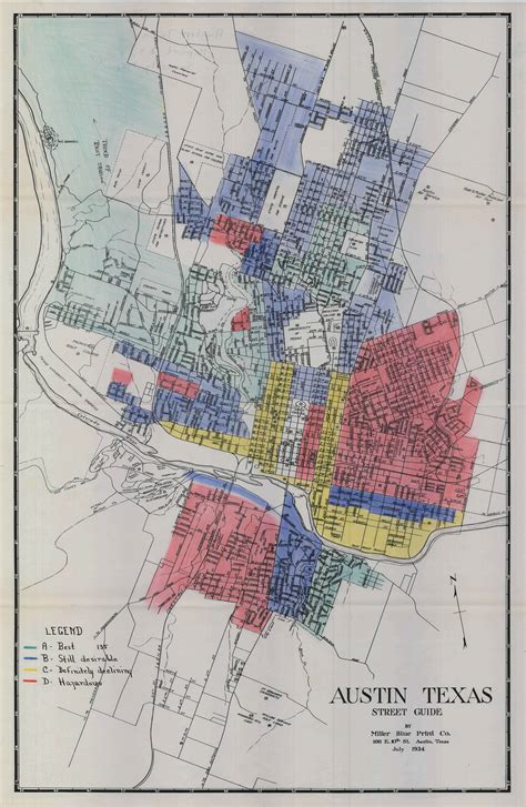 1935 Home Owners Loan Corporation Residential Security Map Reflecting