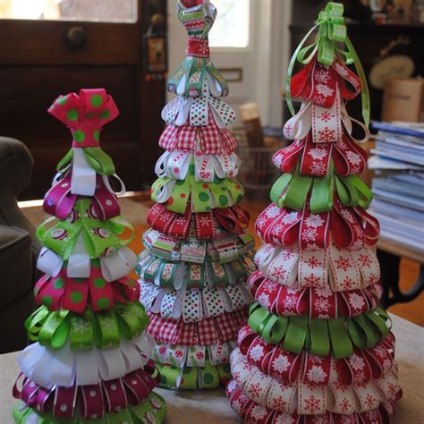 10+ Ribbon Christmas Tree Craft