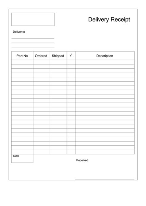 Top 8 Delivery Receipt Templates Free To Download In Pdf Format