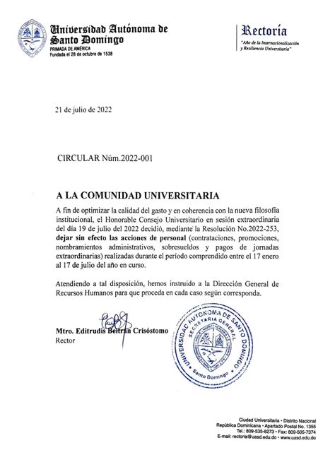 ¿qué Medidas Aprobó En Consejo Universitario De La Uasd Diario Libre