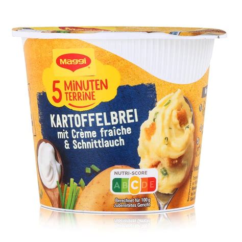 Maggi 5 Minuten Terrine Kartoffelbrei mit Créme fraiche Schnittlauch