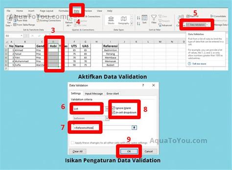 Tutorial Cara Membuat Pilihan Di Excel Dengan Mudah