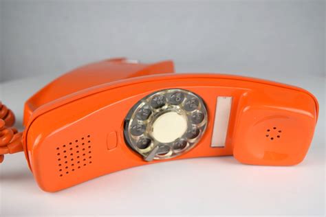 Meticulously Restored Working Vintage Trimline Rotary Wall Telephone