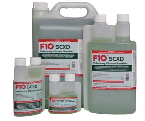 F10SCXD Veterinary Cleaner-Sanitizer is an EPA approved hospital grade cleaner. It is used in ...