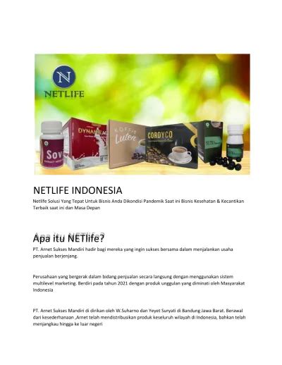 Apa Itu Netlife Pt Arnet Sukses Mandiri Hadir Bagi Mereka Yang Ingin