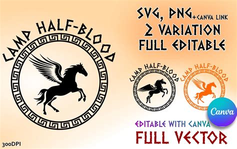 Camp Half Blood Svg Png Percy Jackson And Olympian Halfblood Svg