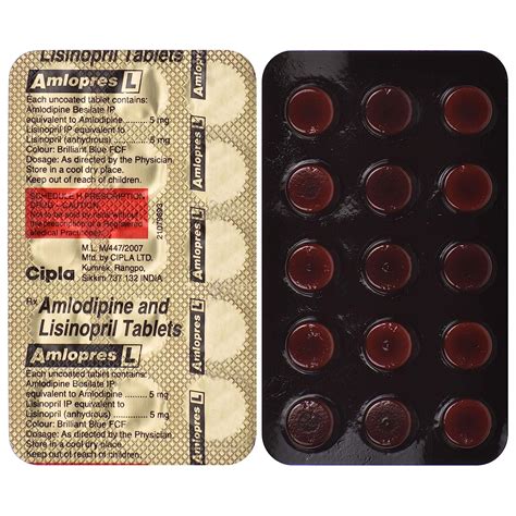 Amlopres L Strip Of Tablets Amazon In Health Personal Care