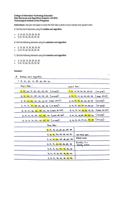 Solution Sorting Techniques Bubble Sort Selection Sort Insertion Sort