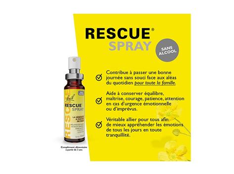 Bach Rescue Spray Sans Alcool Ml Pharmacie En Ligne Pharmacie