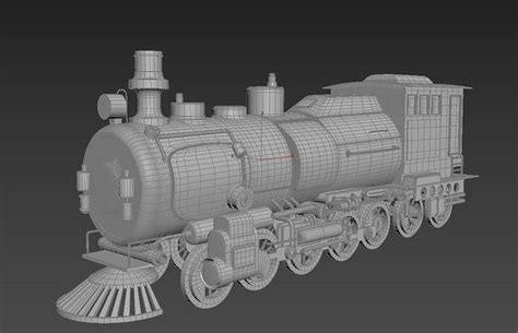 Simple train model 3D model | CGTrader