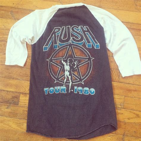 Vintage Band Tee Rush Tour 1980 Concert Jersey Tee Shirt Etsy