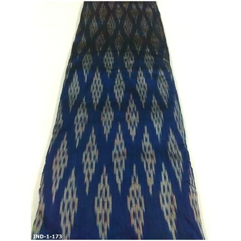 Jual Kain Tenun Ikat Sutra Bugis Makassar Biru Tenun Sengkang IND 1