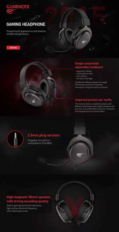 Havit H2015d Gaming Wired Headphone Black Gadgetoocombd