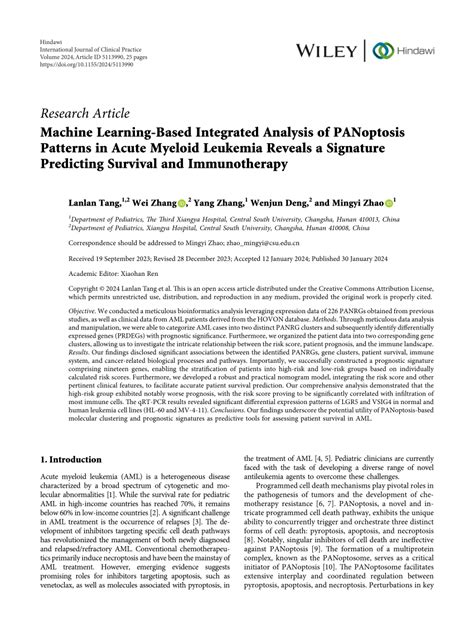 Pdf Machine Learning Based Integrated Analysis Of Panoptosis Patterns