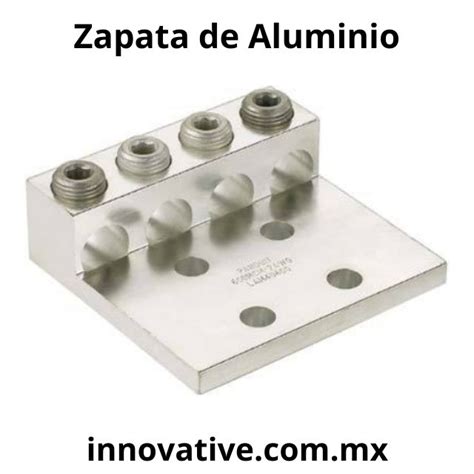 Zapata De Aluminio Mecanica Para 4 Cables Escalonada