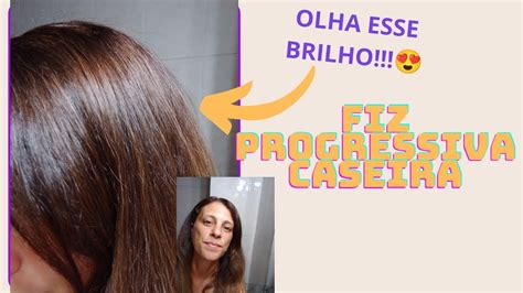 Testei Uma Receita Progressiva Caseira Produtos Simples Ser Que