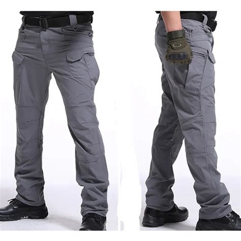 New Ix9 City Tactical Cargo Pants Men Combat Swat Army Pants Cotton Many Pockets Stretch