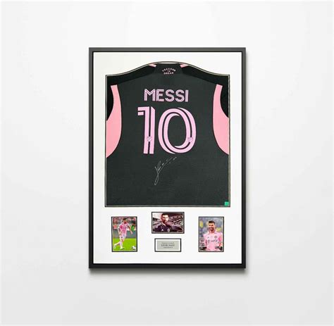 Authentically Signed Lionel Messi Autograph Inter Miami Framed Shirt