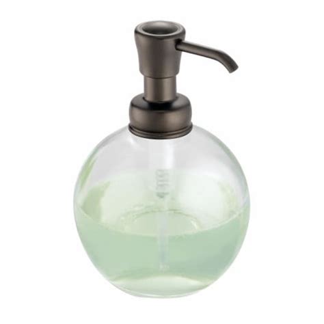 Interdesign York Round Glass Pump Soap Dispenser Bronze 1 Ct Pick