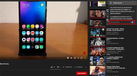 Youtube ¿cómo Activar El Modo Oscuro Fotos Video Android