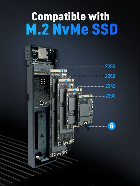 Buy V Vcom M Nvme Ssd Enclosure Tool Free Usb C External Nvme Ssd