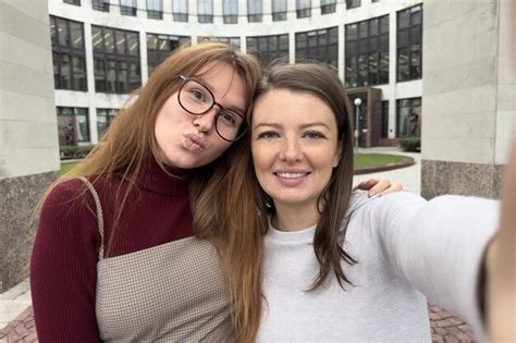 Premium Photo Portrait Of Happy Lesbian Couple Hugging Outdoors