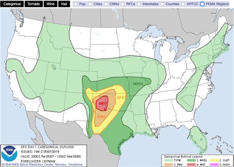 Convective Outlooks Blonds In Aviation