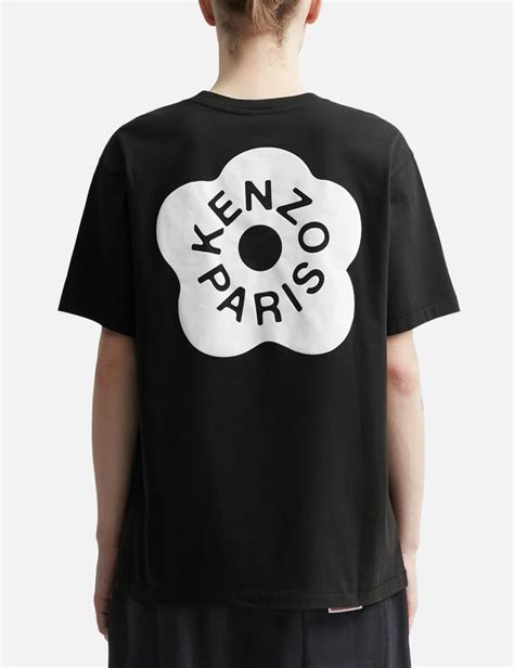 Kenzo Flower Logo T Shirt In Noir Modesens