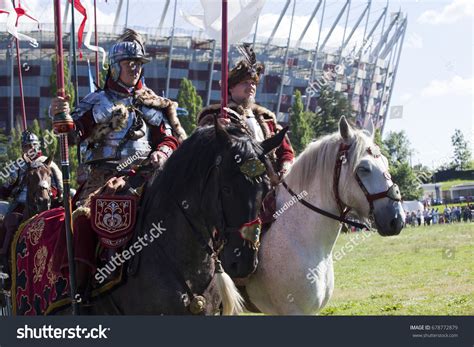 Warsaw Poland July Winged Hussars Stock Photo Shutterstock